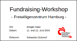 Fundraising Workshops für NGOs